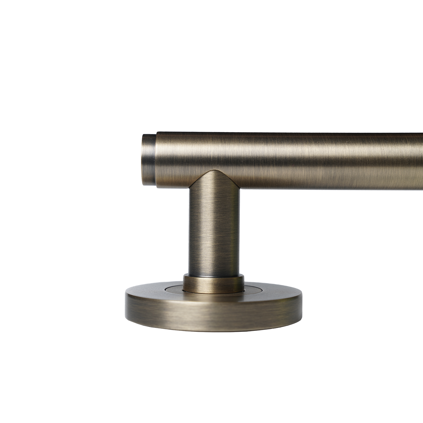 Momo Bellevue Solid Brass Plain Lever Entrance Set In Dark Brushed Brass (3)