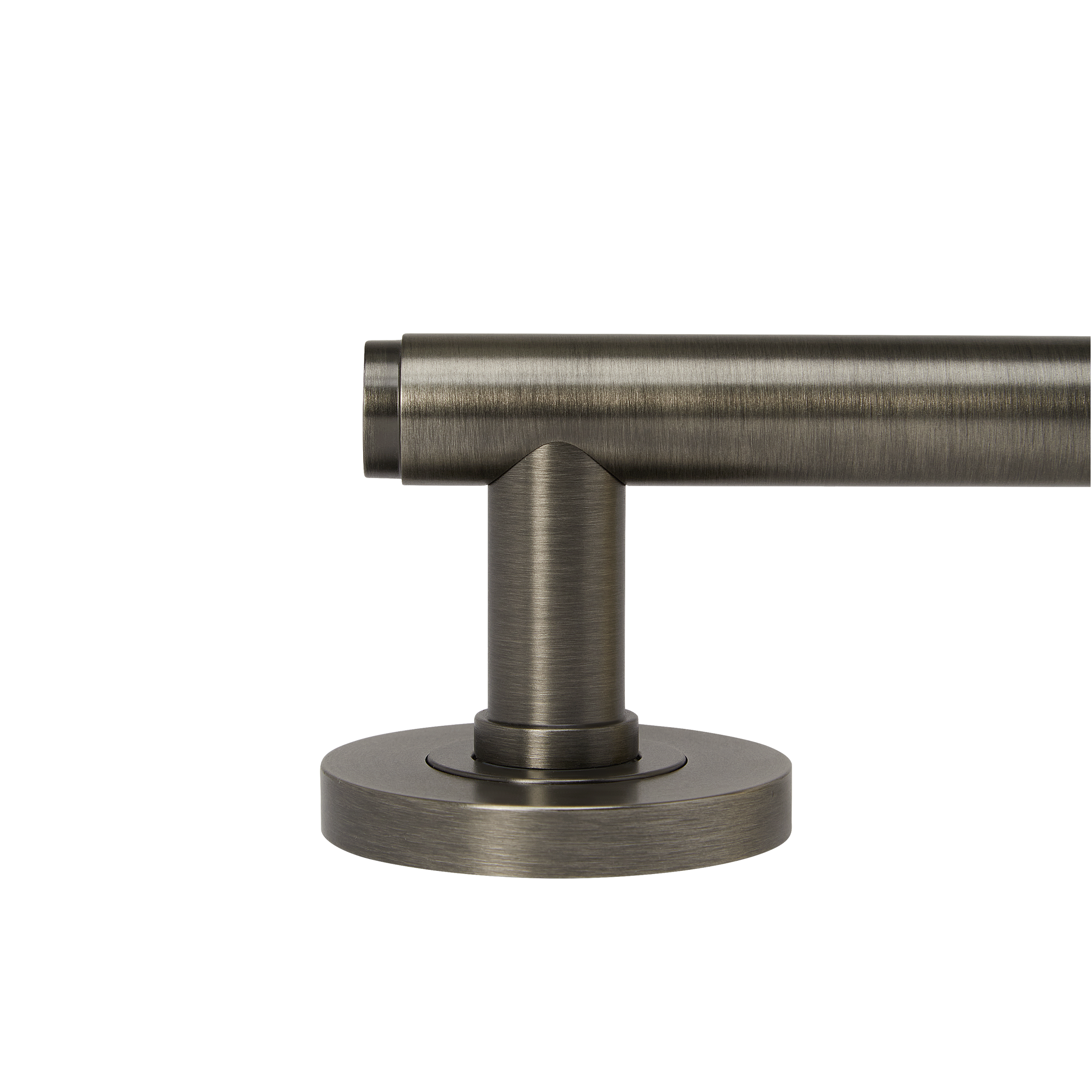 Momo Bellevue Solid Brass Plain Tubular Latch Passage Lever Set In Gunmetal (3)