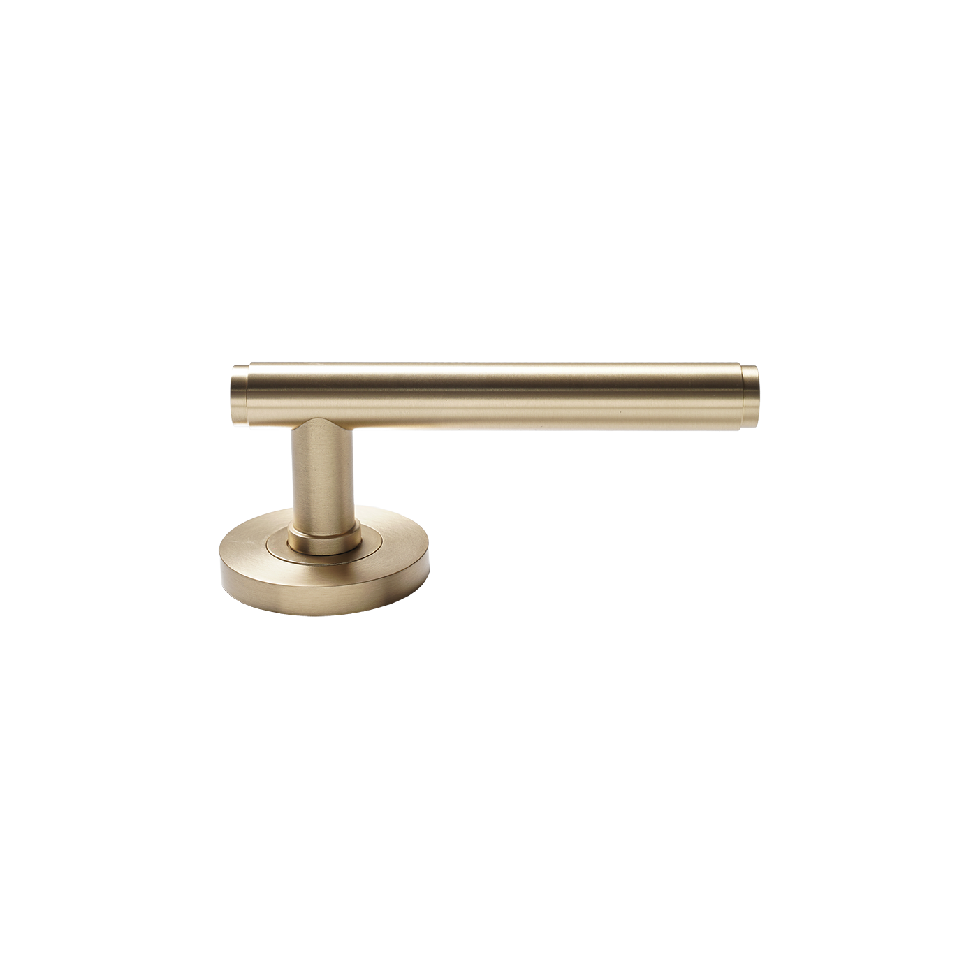 Momo Bellevue Solid Brass Plain Tubular Latch Privacy Lever Set In Brushed Satin Brass (2)