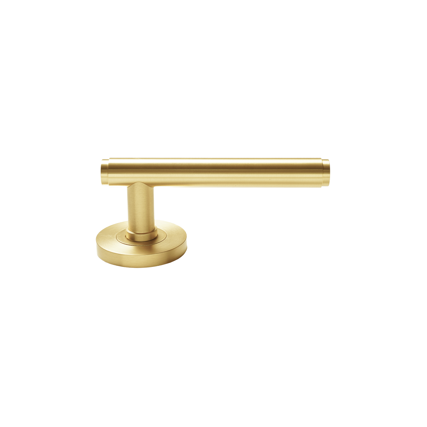 Momo Bellevue Solid Brass Plain Tubular Latch Privacy Lever Set In Brushed Satin Brass (2)