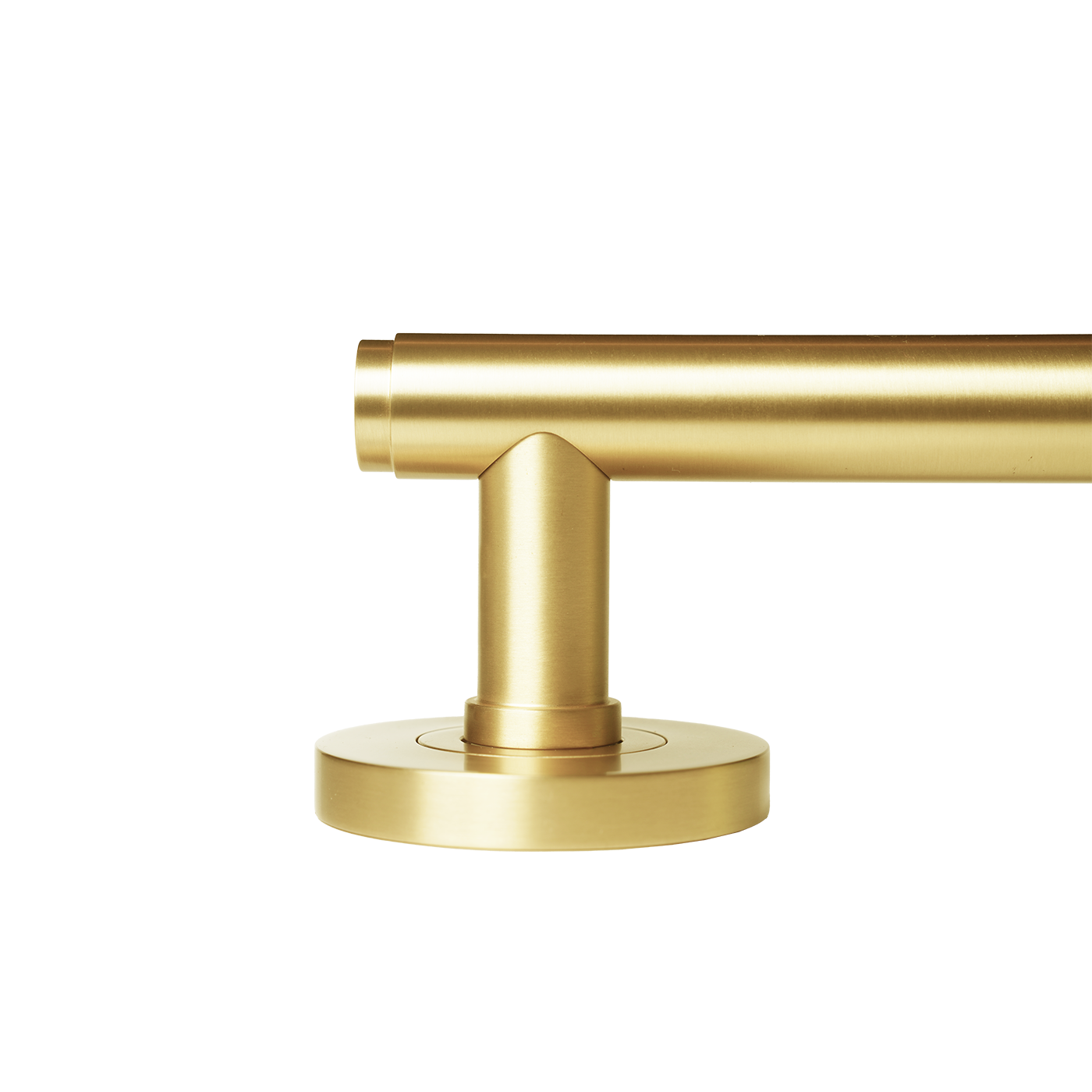 Momo Bellevue Solid Brass Plain Tubular Latch Privacy Lever Set In Brushed Satin Brass (3)