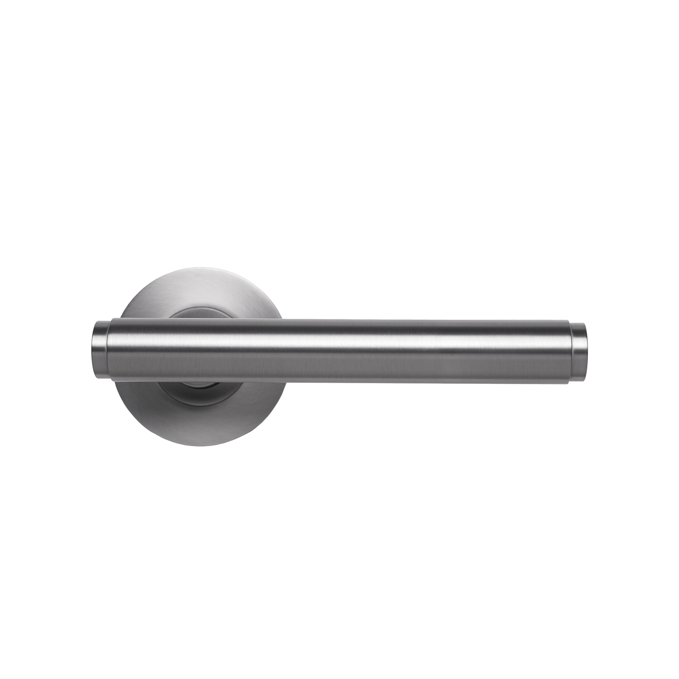Momo Bellevue Plain Lever Handle Set Dull Brushed Nickel