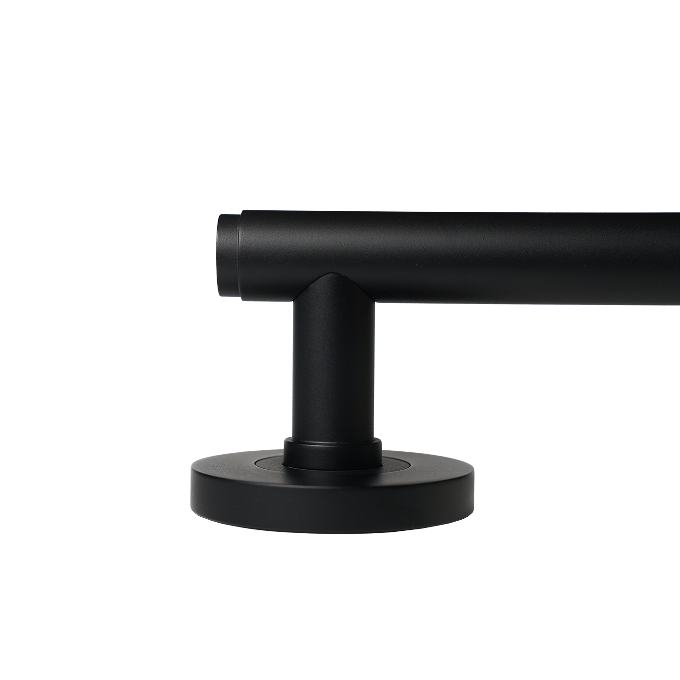 Momo Bellevue Solid Brass Plain Tubular Latch Privacy Lever Set In Matt Black (3)