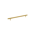 Momo Bellevue Plain Solid Brass Door Pull Handle In Brushed Satin Brass