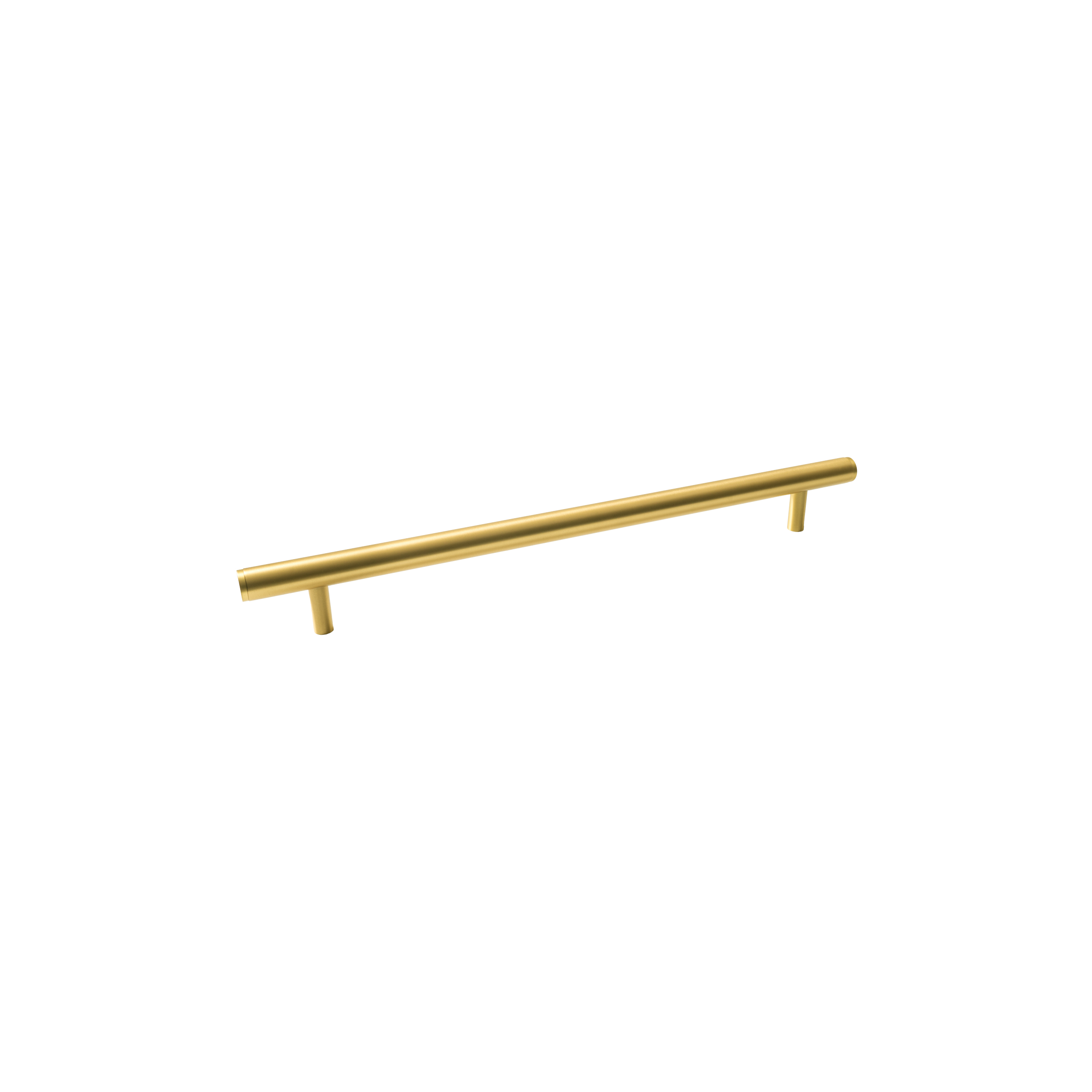 Momo Bellevue Plain Solid Brass Door Pull Handle In Brushed Satin Brass