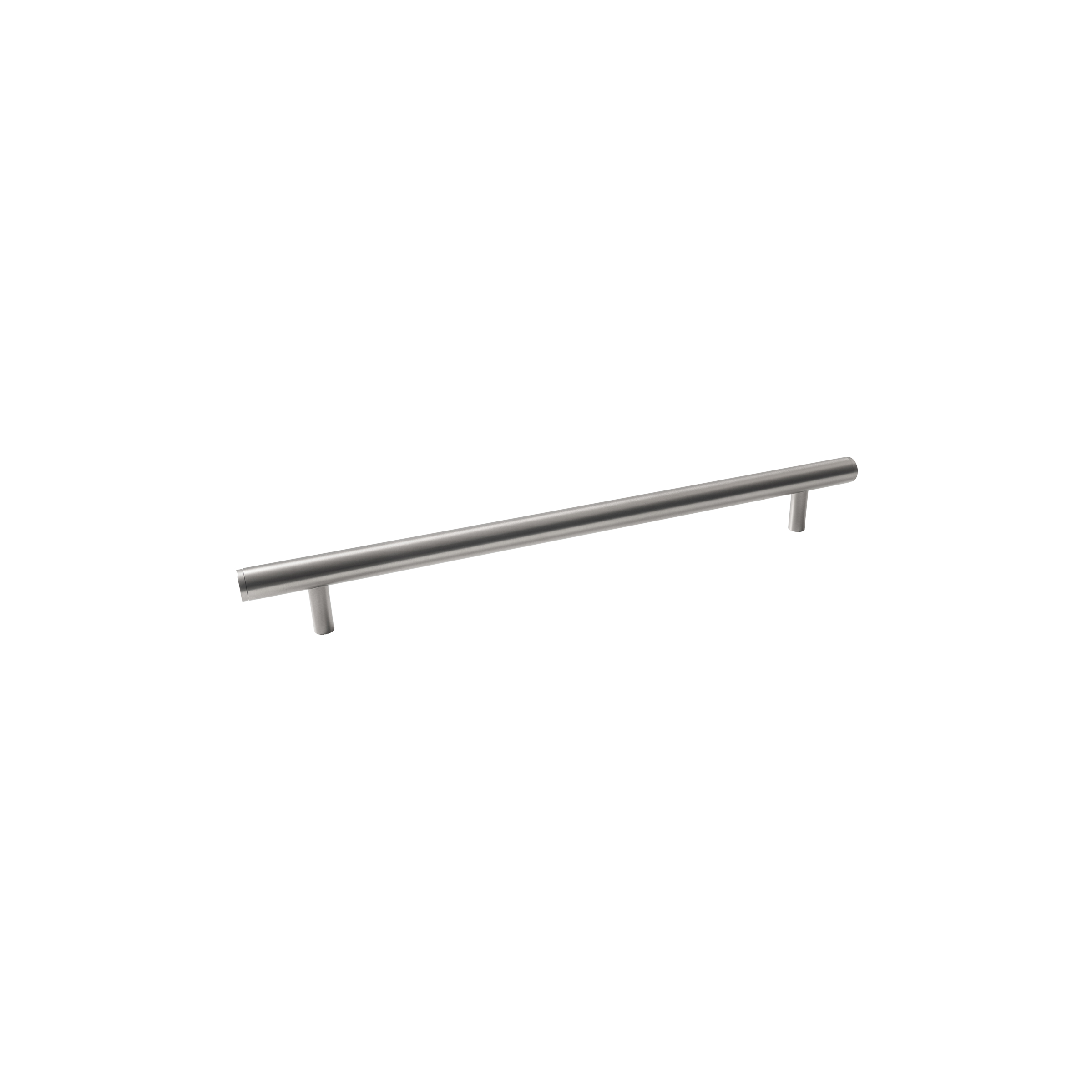 Momo Bellevue Plain Solid Brass Door Pull Handle In Dull Brushed Nickel