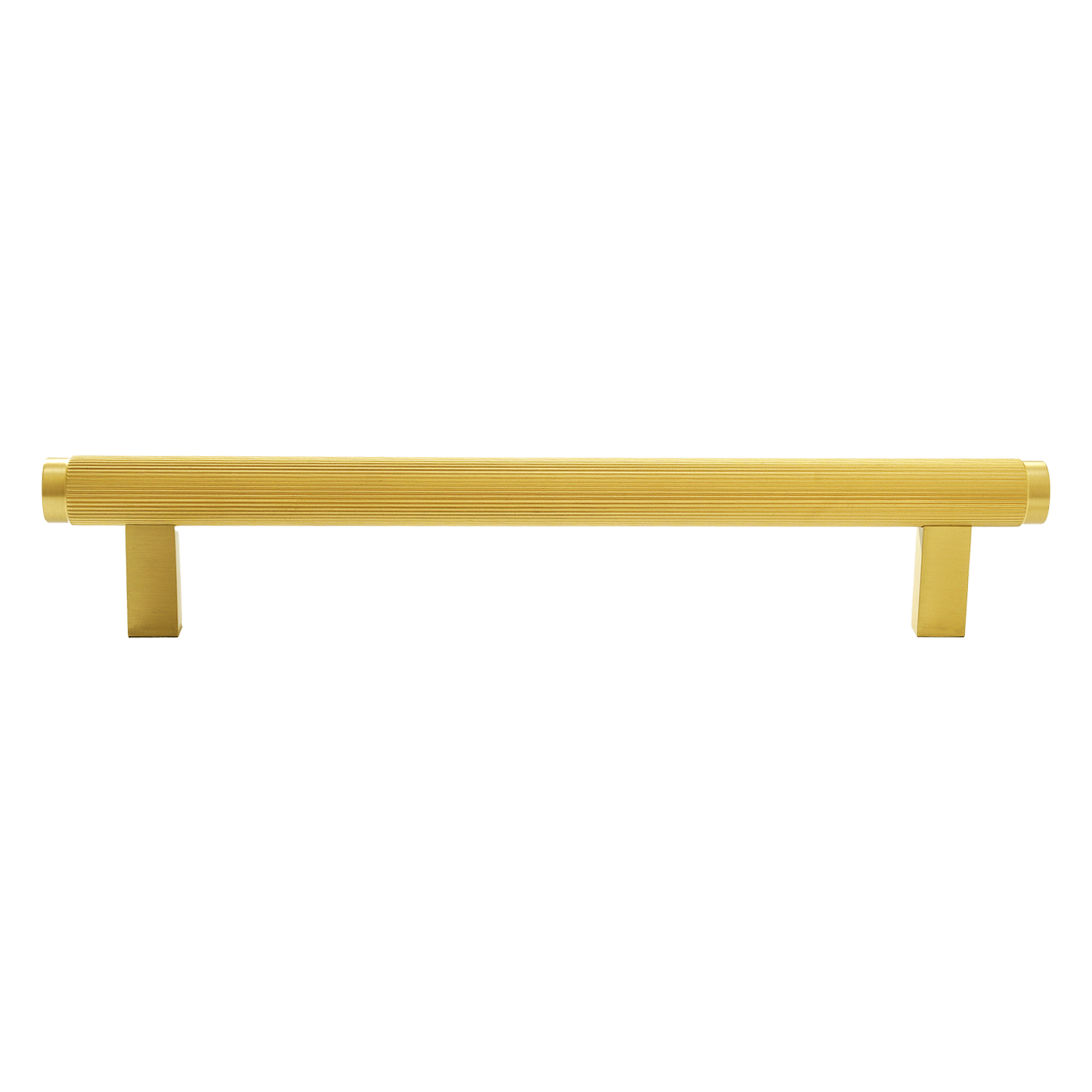 Momo Bellevue Lined Bar Pull Solid Brass 160mm in Brushed Satin Brass (1)