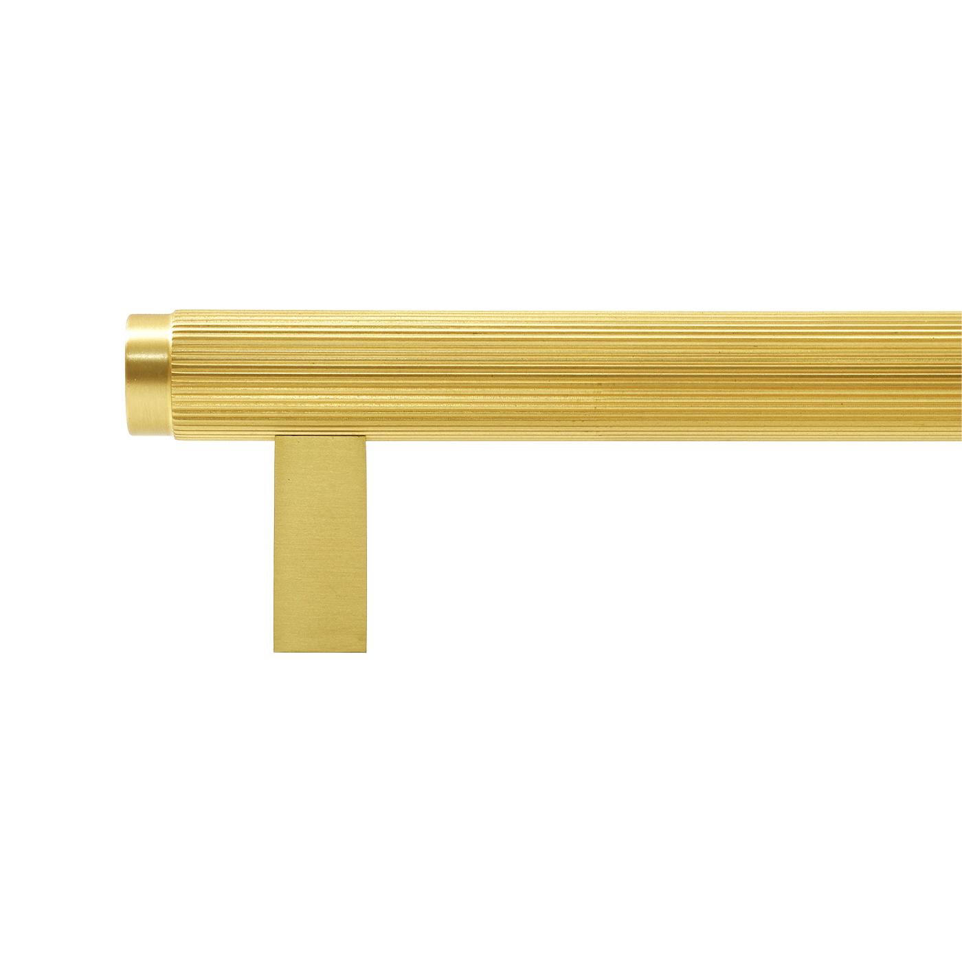 Momo Bellevue Lined Bar Pull Solid Brass 160mm in Brushed Satin Brass (2)