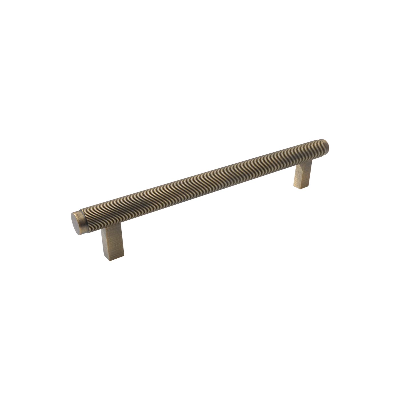 Momo Bellevue Lined Bar Pull Solid Brass 160mm in Dark Brushed Brass