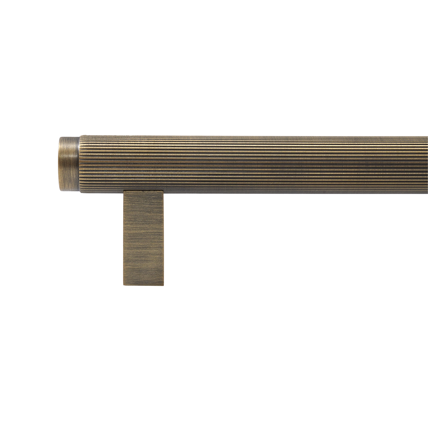 Momo Bellevue Lined Bar Pull Solid Brass 160mm in Dark Brushed Brass (2)