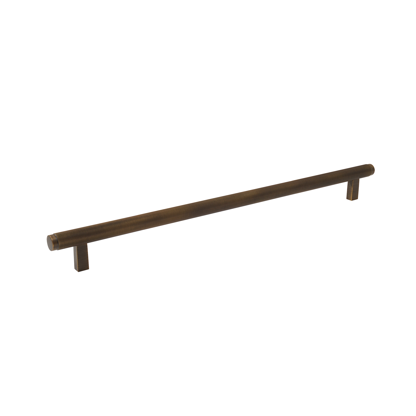 Momo Bellevue Lined Bar Pull Solid Brass 320mm in Bronze