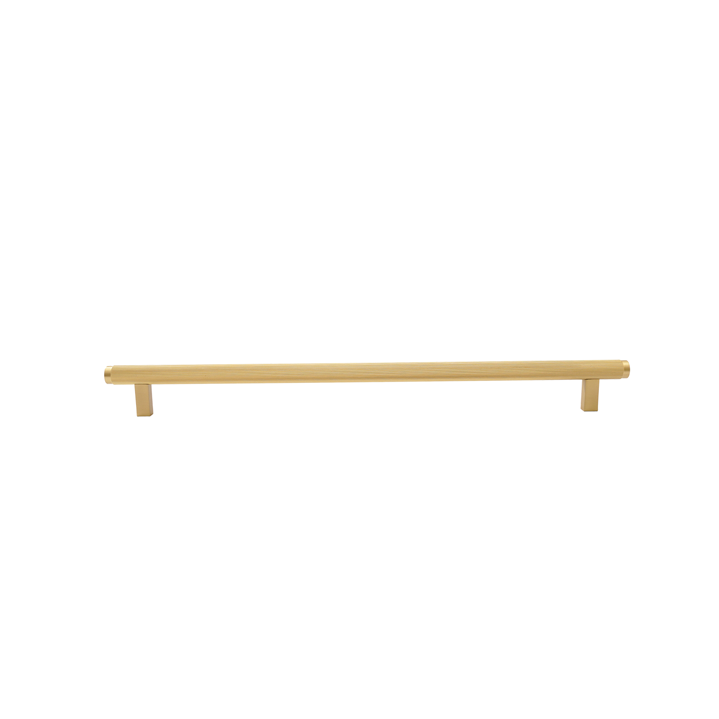 Momo Bellevue Lined Bar Pull Solid Brass 320mm in Brushed Satin Brass (1)