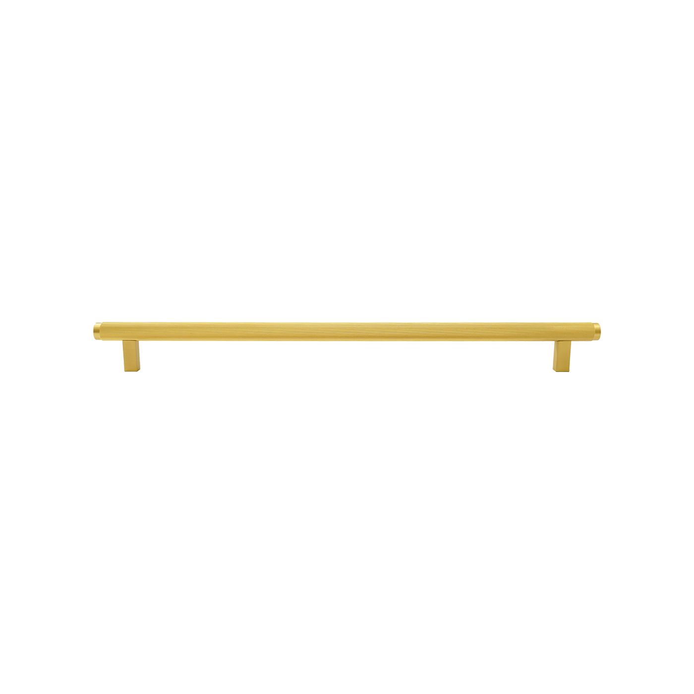 Momo Bellevue Lined Bar Pull Solid Brass 320mm in Brushed Satin Brass (1)