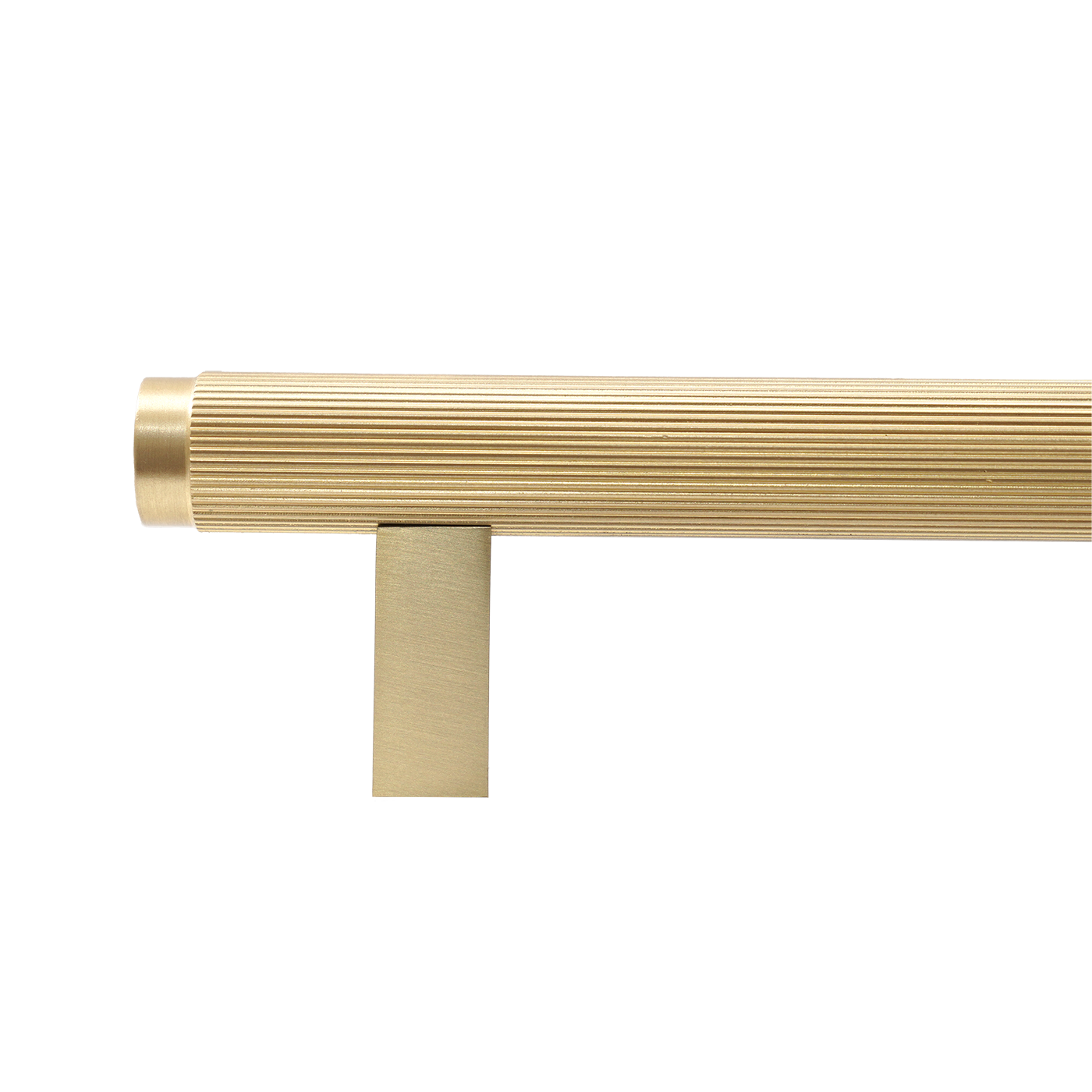 Momo Bellevue Lined Bar Pull Solid Brass 320mm in Brushed Satin Brass (2)