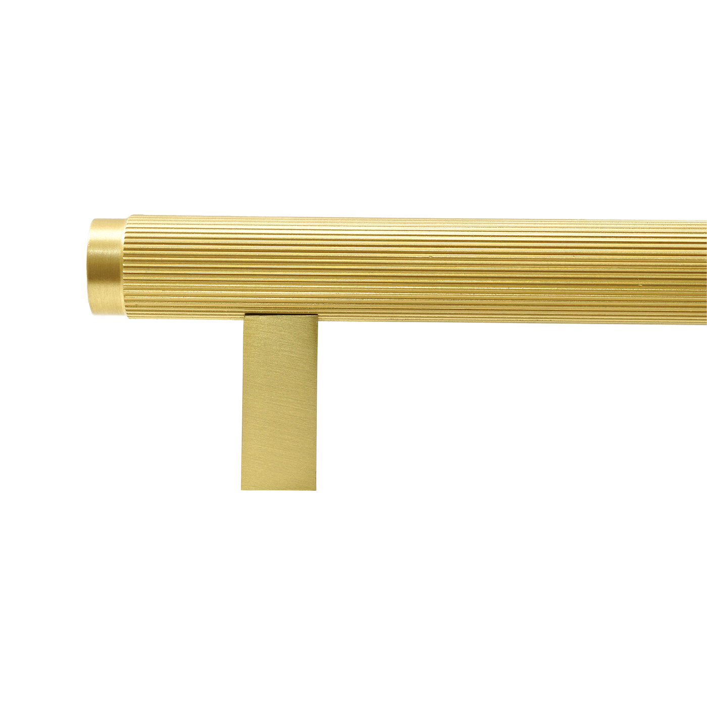 Momo Bellevue Lined Bar Pull Solid Brass 320mm in Brushed Satin Brass (2)