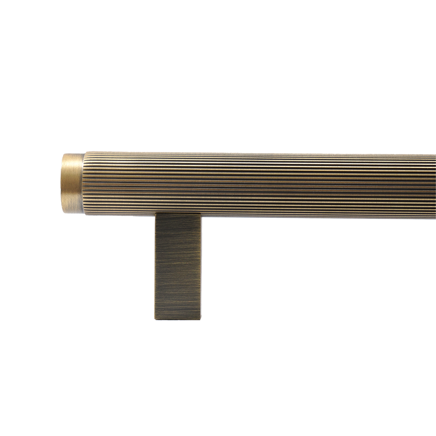 Momo Bellevue Lined Bar Pull Solid Brass 320mm in Dark Brushed Brass (2)