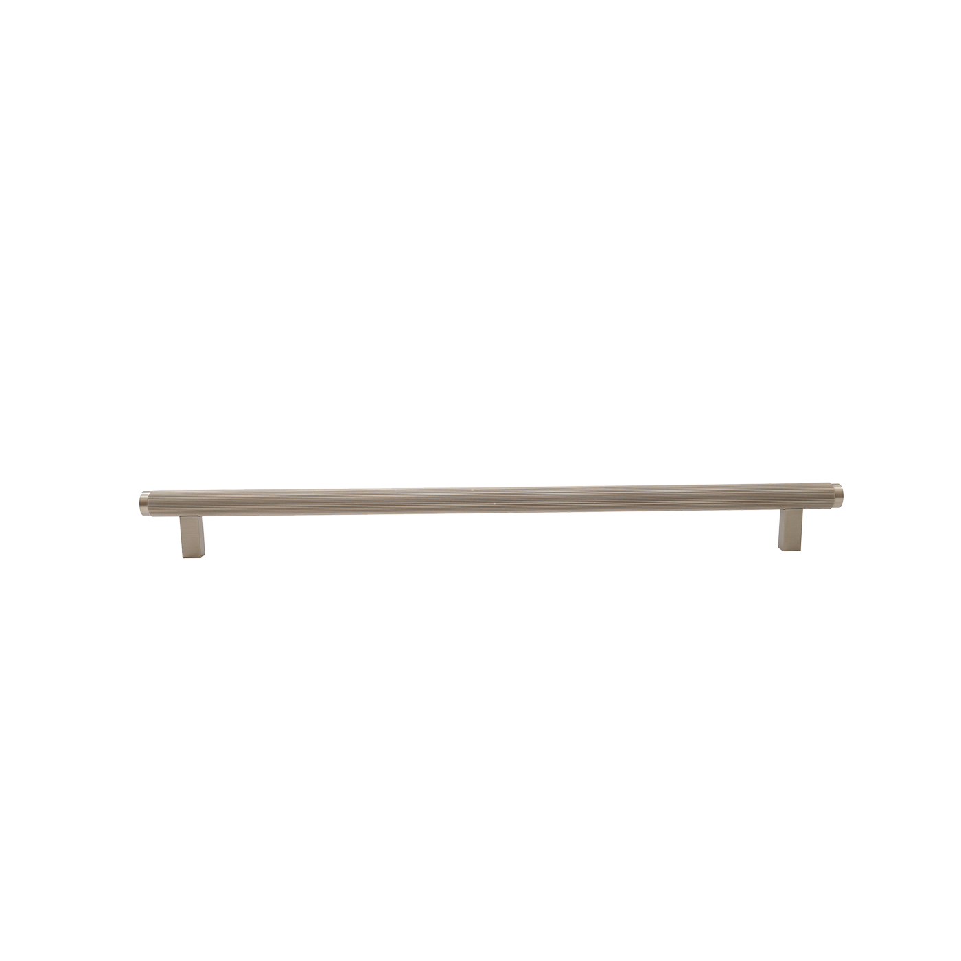 Momo Bellevue Lined Bar Pull Solid Brass 320mm in Dull Brushed Nickel (1)