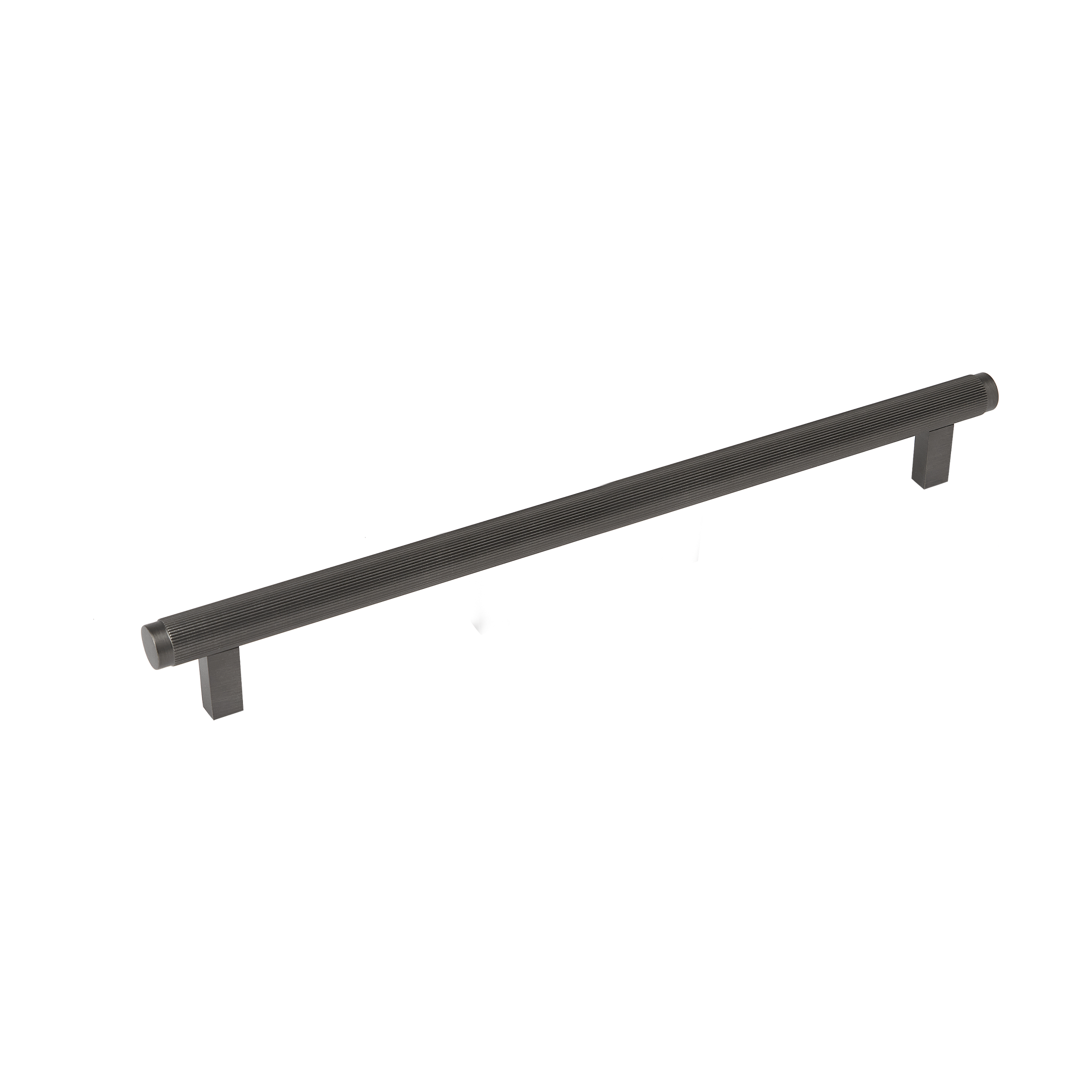 Momo Bellevue Lined Bar Pull Solid Brass 320mm in Gunmetal