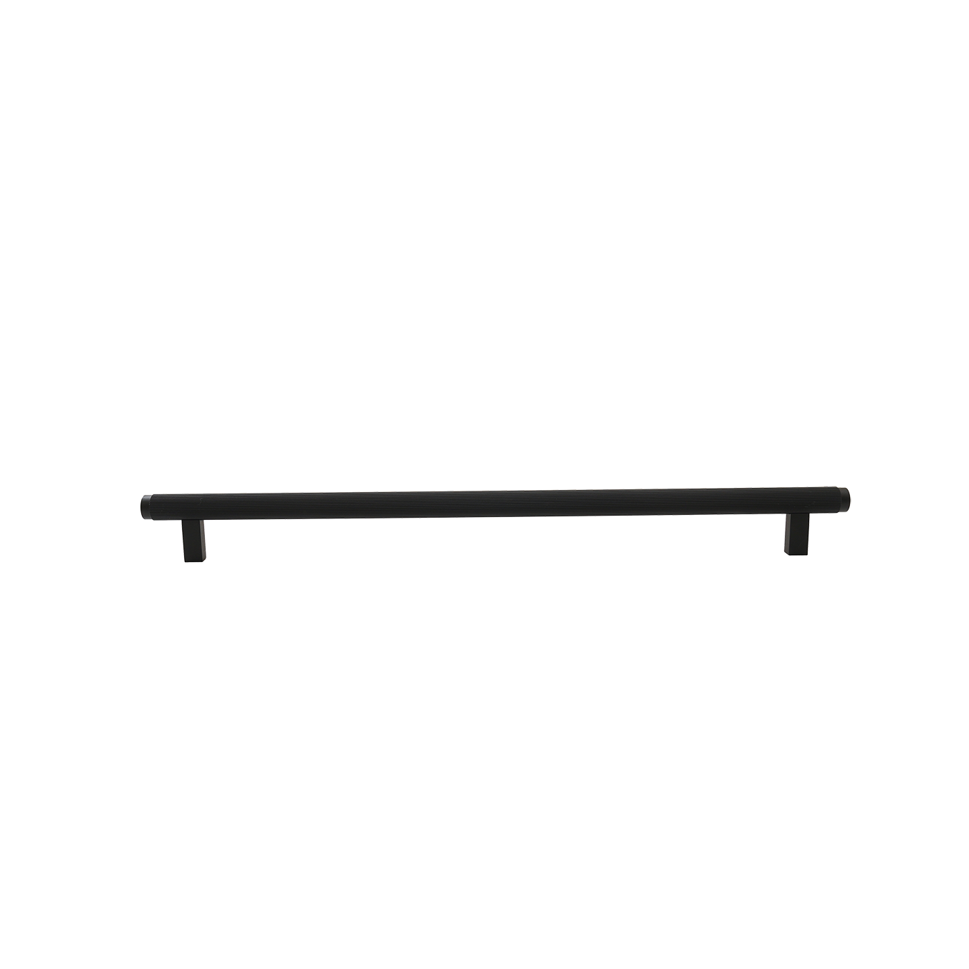 Momo Bellevue Lined Bar Pull Solid Brass 320mm in Matt Black (1)