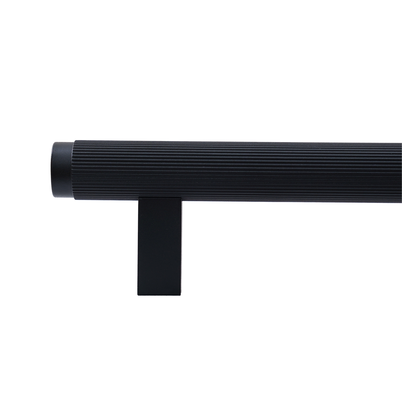 Momo Bellevue Lined Bar Pull Solid Brass 320mm in Matt Black (2)