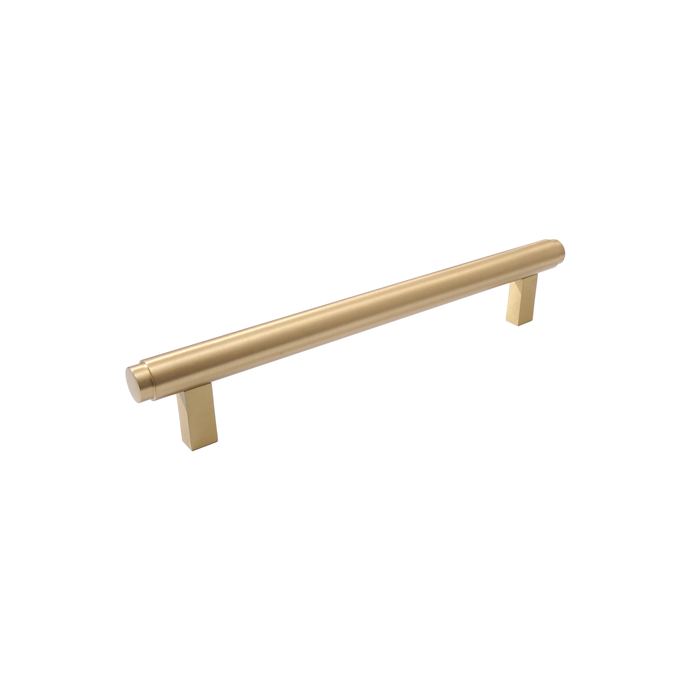 Momo Bellevue Plain Bar Pull Solid Brass 160mm in Brushed Satin Brass