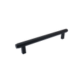 Momo Bellevue Plain Bar Pull Solid Brass 160mm in Matt Black