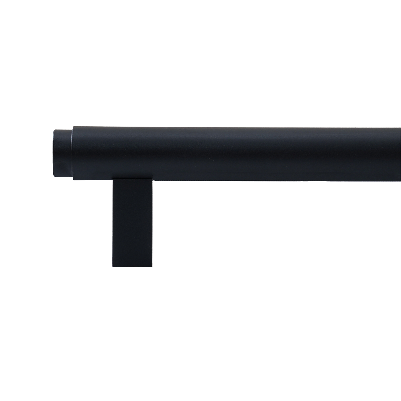 Momo Bellevue Plain Bar Pull Solid Brass 160mm in Matt Black (2)
