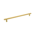 Momo Bellevue Plain Bar Pull Solid Brass 320mm in Brushed Satin Brass