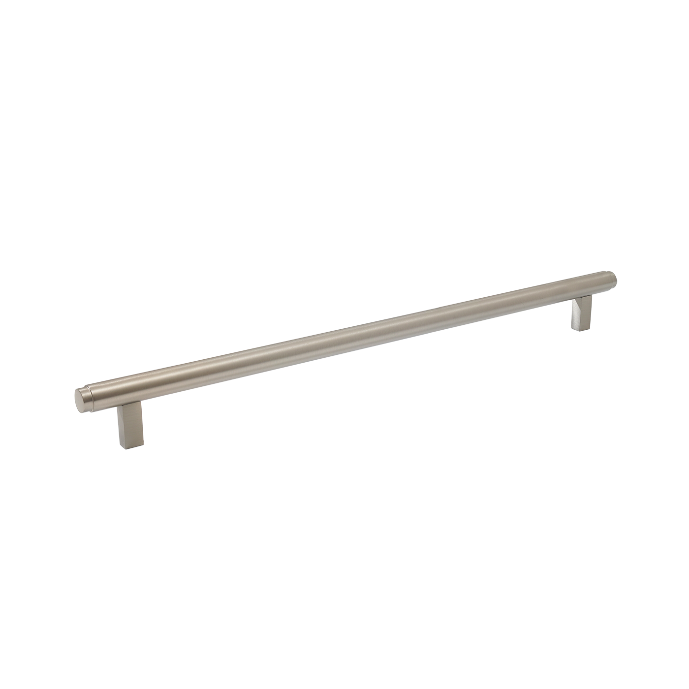 Momo Bellevue Plain Bar Pull Solid Brass 320mm in Dull Brushed Nickel