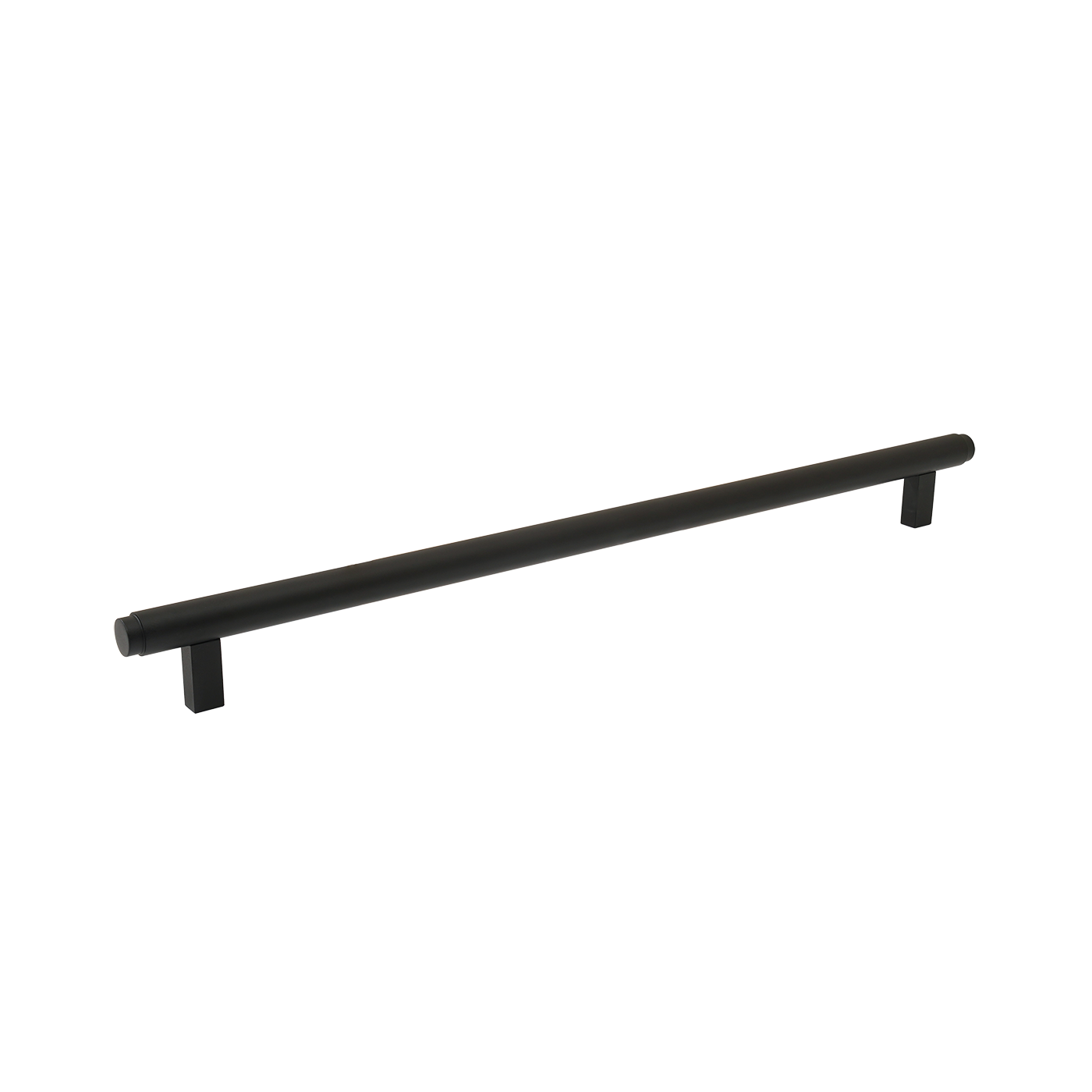 Momo Bellevue Plain Bar Pull Solid Brass 320mm in Matt Black