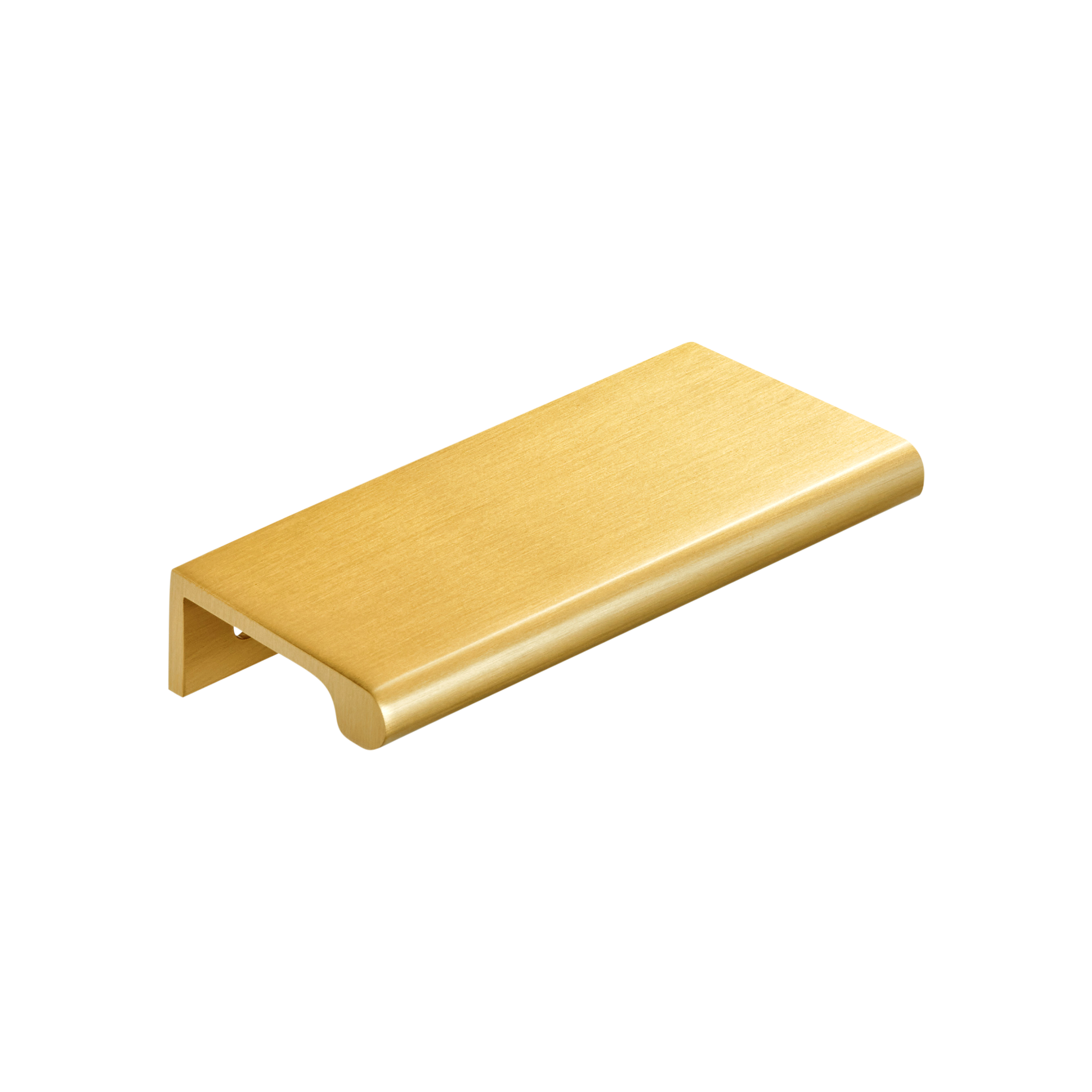 Momo Chelsea Solid Brass Lip Pull 96mm in Brushed Satin Brass