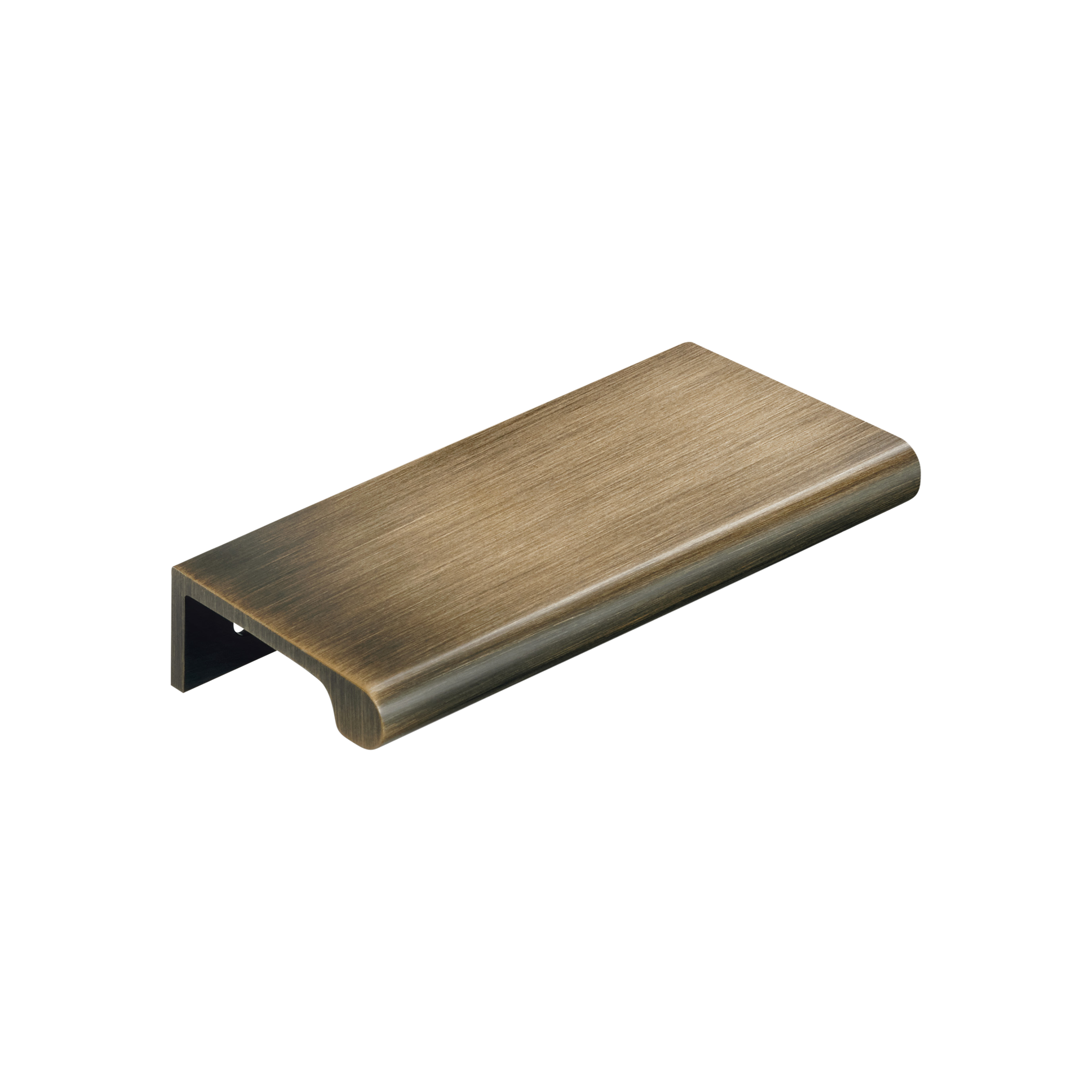 Momo Chelsea Solid Brass Lip Pull 96mm in Dark Brushed Brass