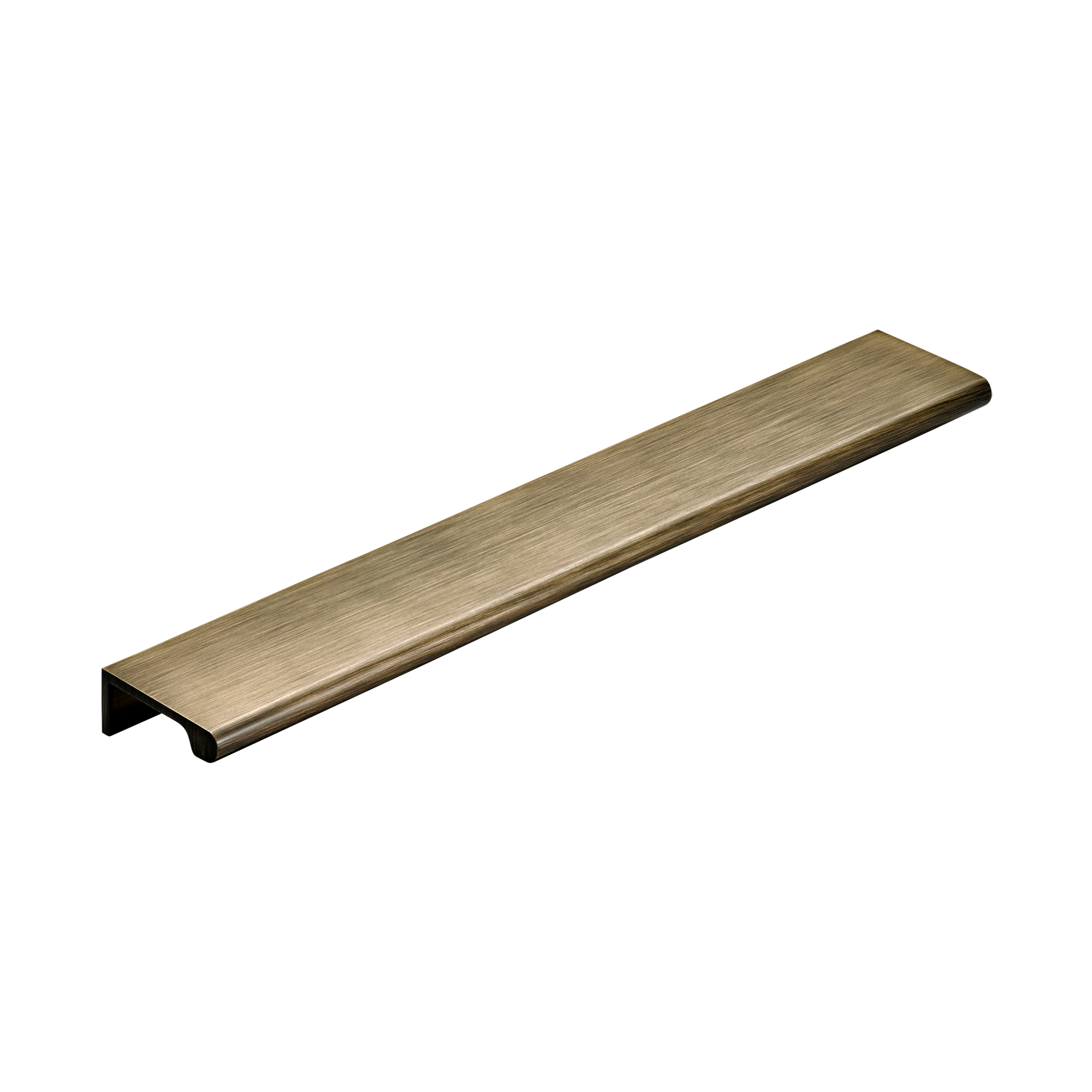 Momo Chelsea Solid Brass Lip Pull 256mm in Dark Brushed Brass