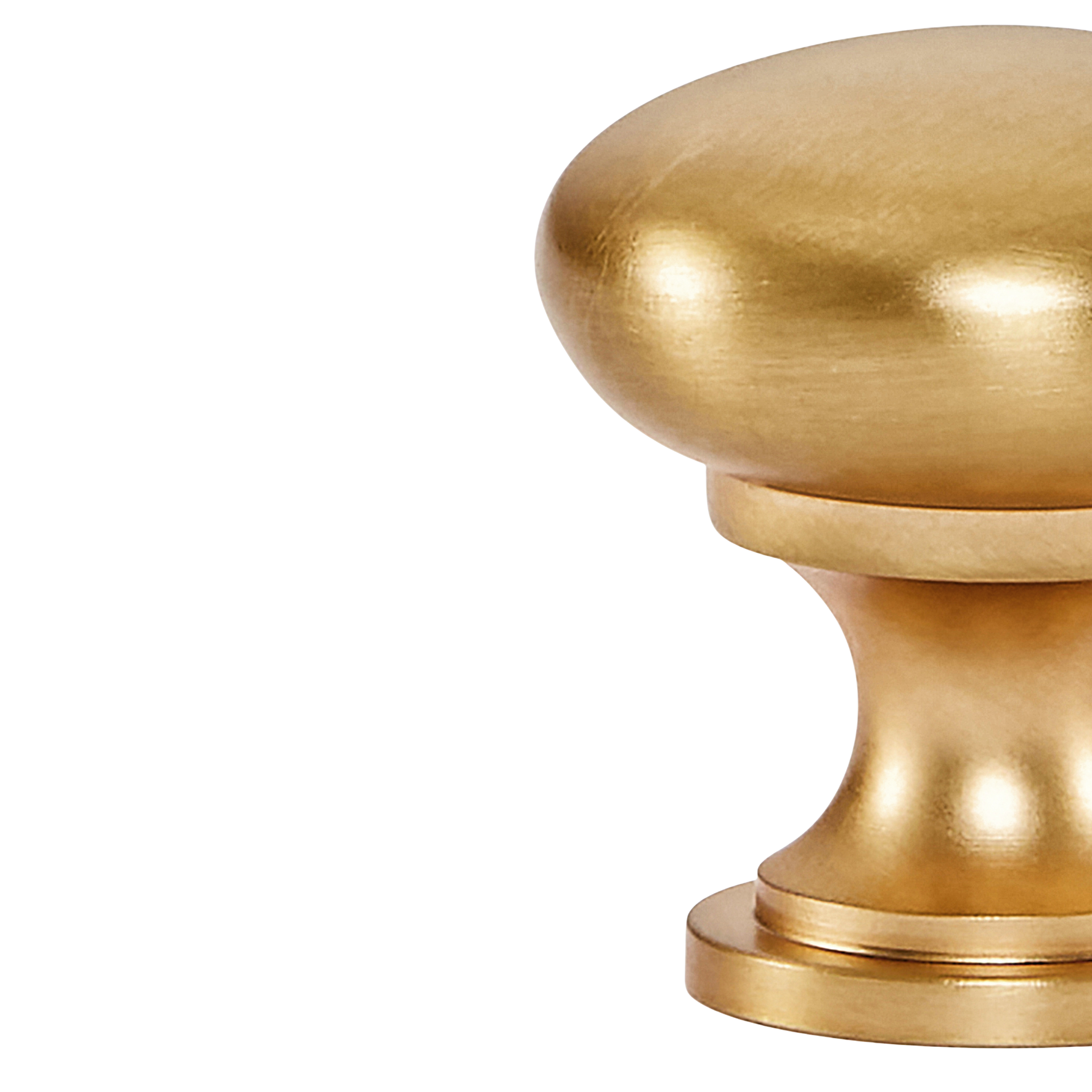 Momo Florencia Plain Knob 29mm in Brushed Matt Brass (2)