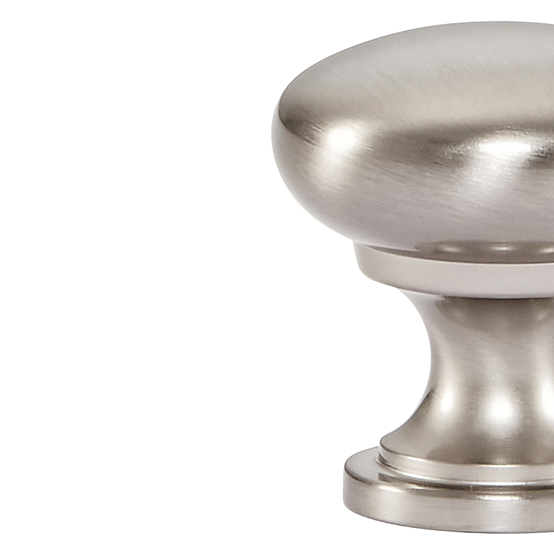 Momo Florencia Plain Knob 29mm in Brushed Nickel (2)