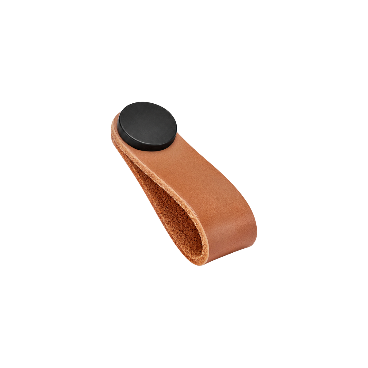 Momo Flexa Leather Pull 70mm in Light Tan with Black  Buttons