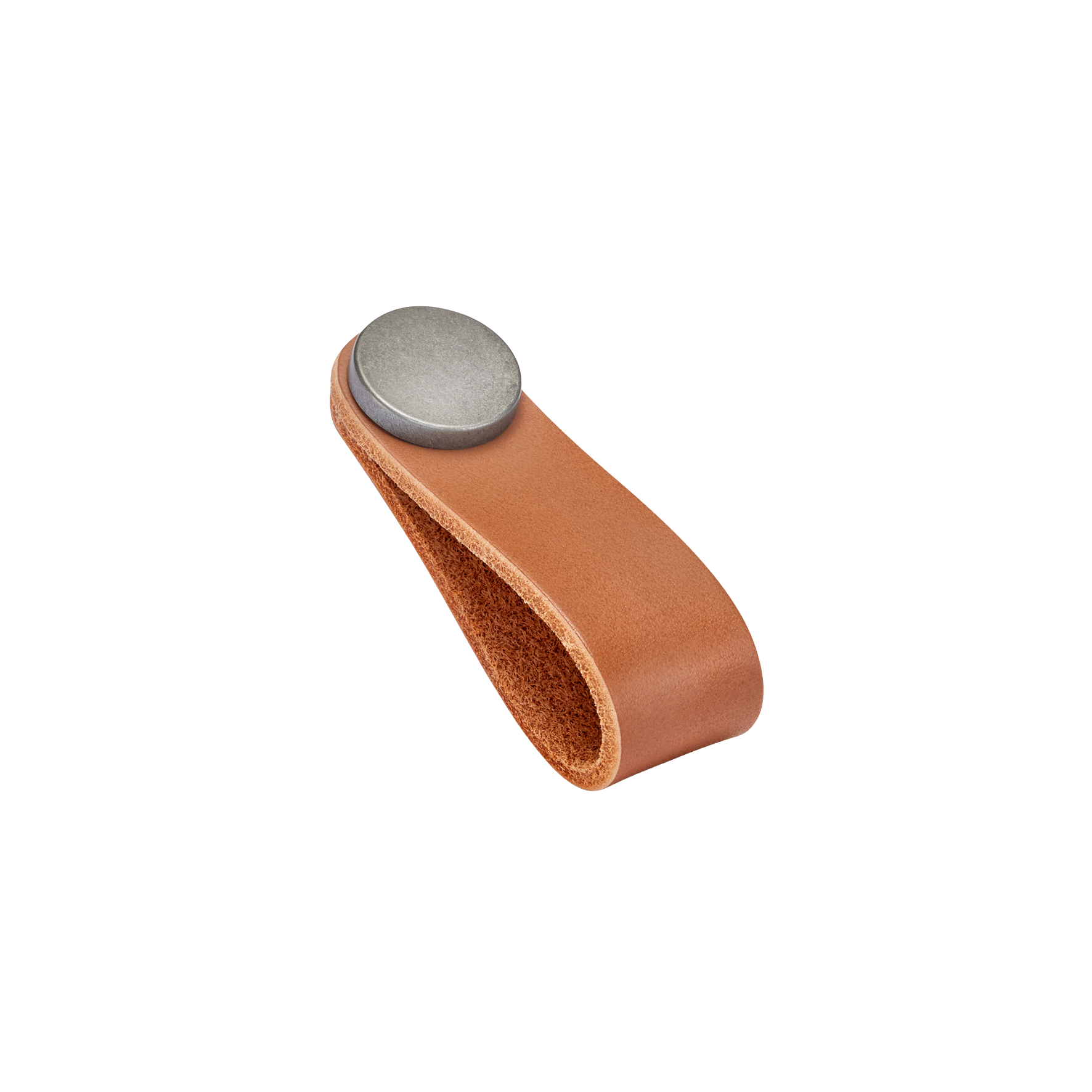 Momo Flexa Leather Pull 70mm in Light Tan with Pewter Buttons