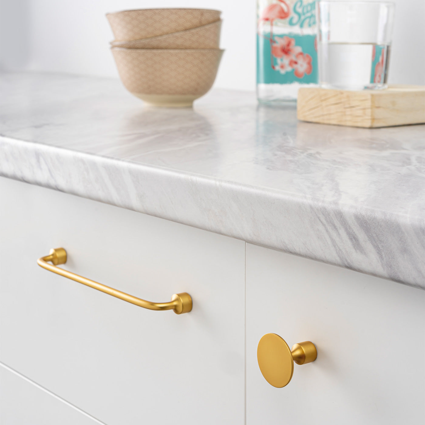 Momo Floid D Handle 128mm In Brushed Gold (2)