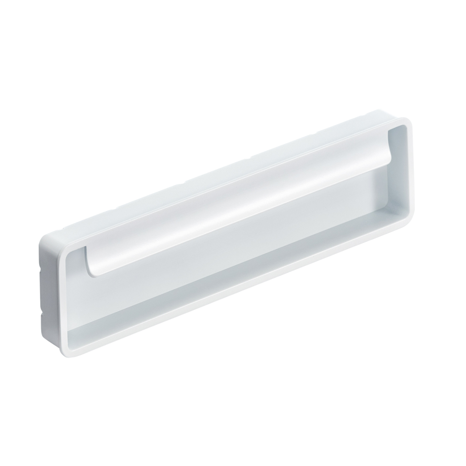 Momo Fold Flush Pull 128mm in Matt White