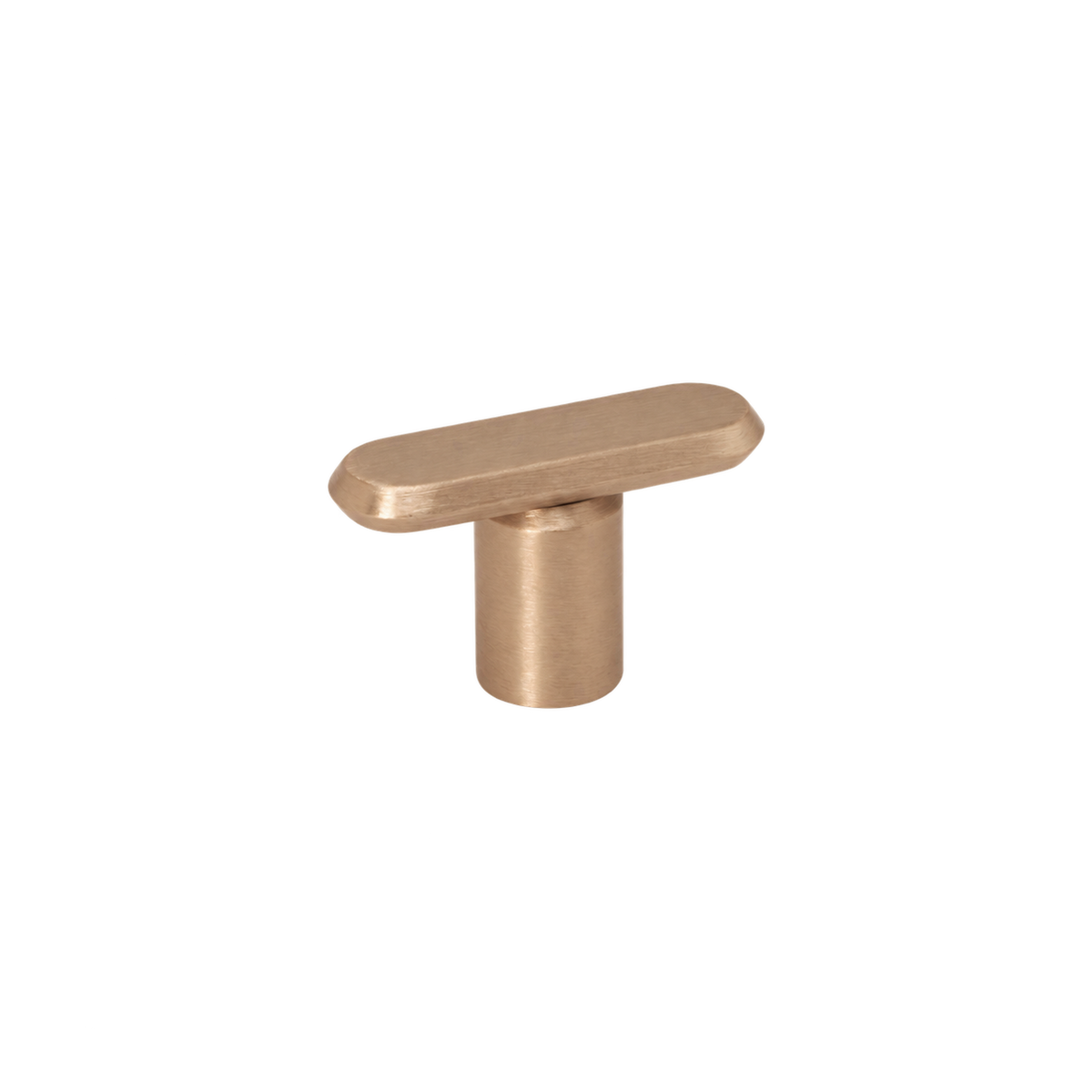 Momo Fase T Knob 52mm in Brushed Dark Brass