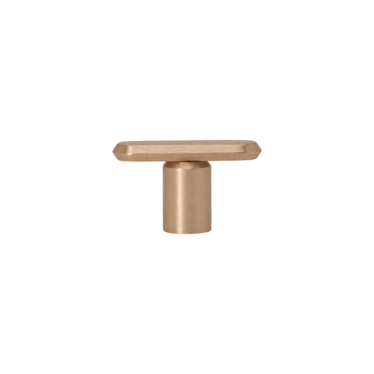 Momo Fase T Knob 52mm in Brushed Dark Brass (1)