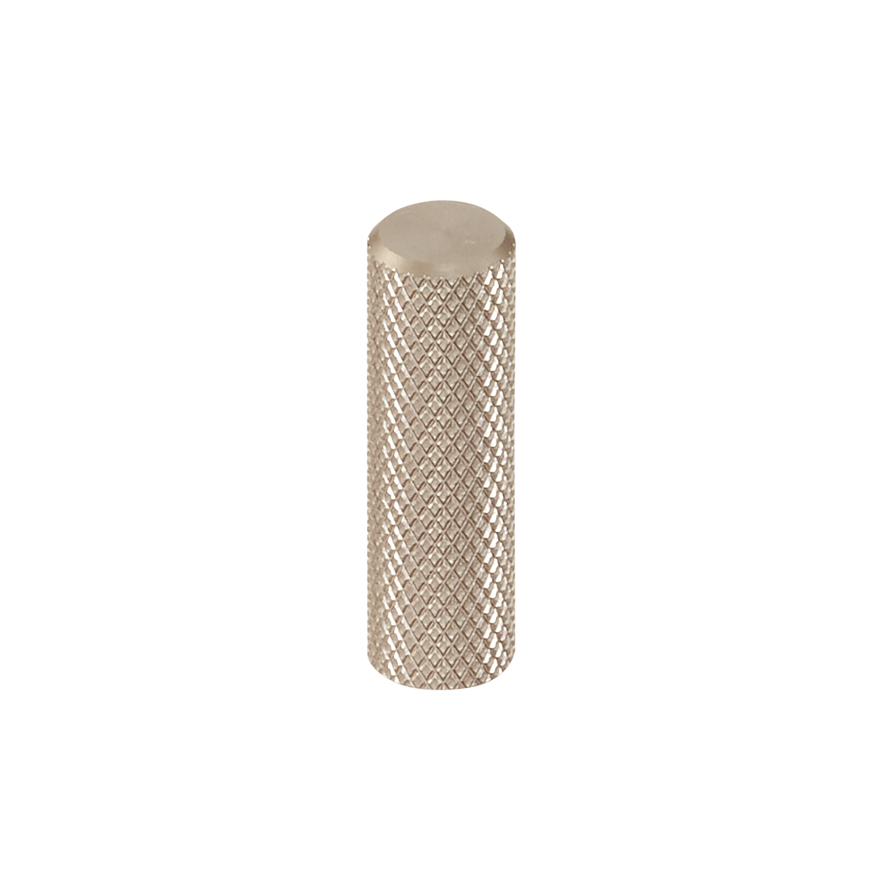 Momo Graf Knurled Cylinder 10mm in Dull Brushed Nickel