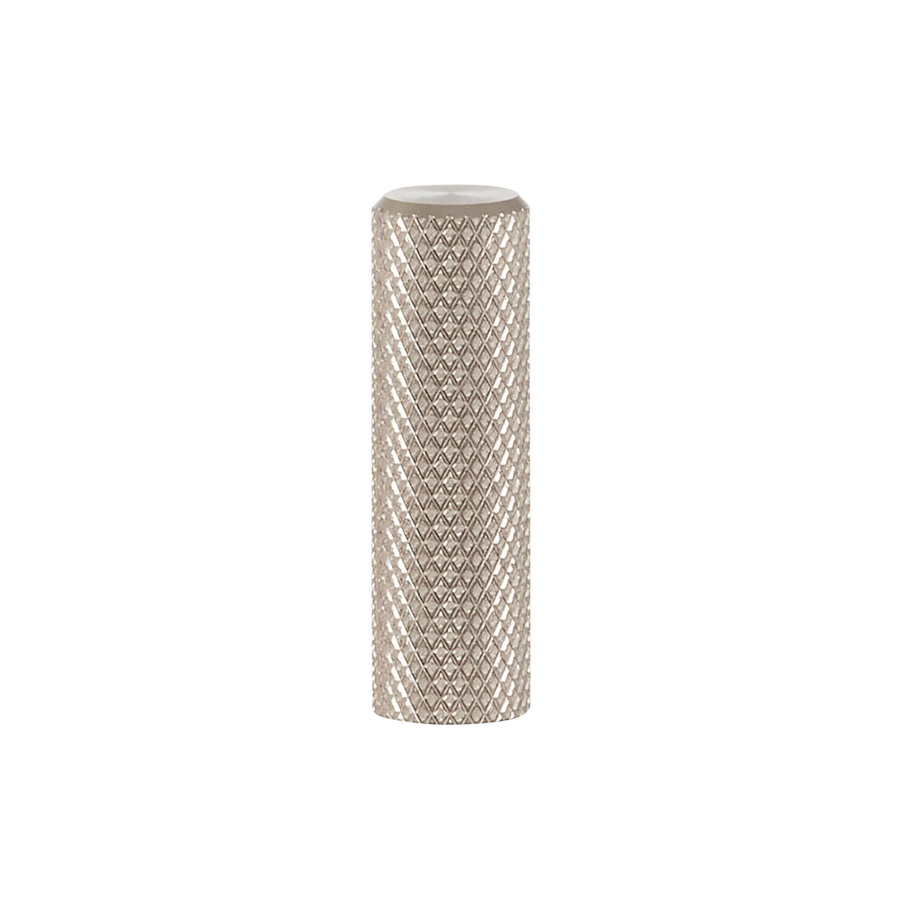 Momo Graf Knurled Cylinder 10mm in Dull Brushed Nickel (1)