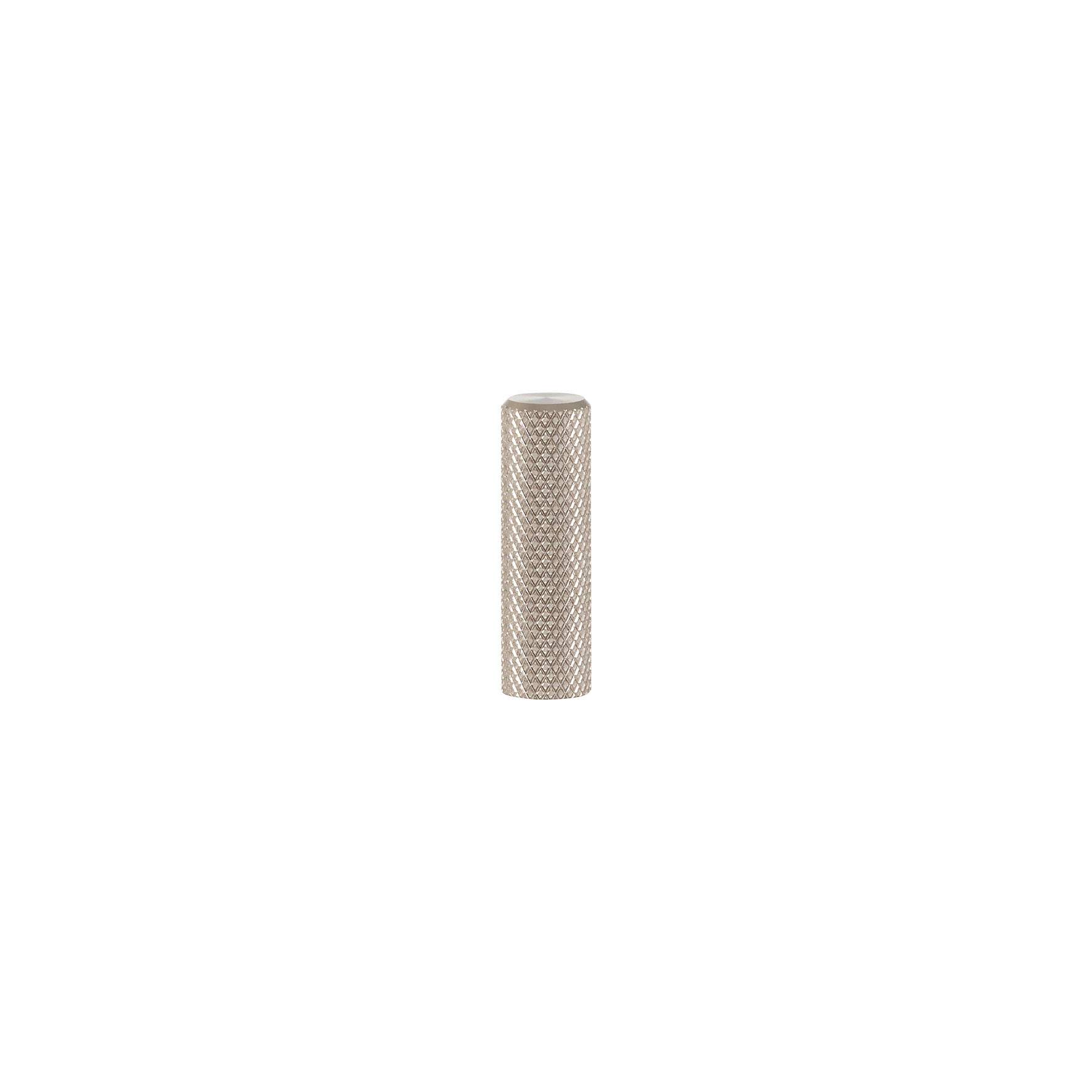 Momo Graf Knurled Cylinder 10mm in Dull Brushed Nickel (1)