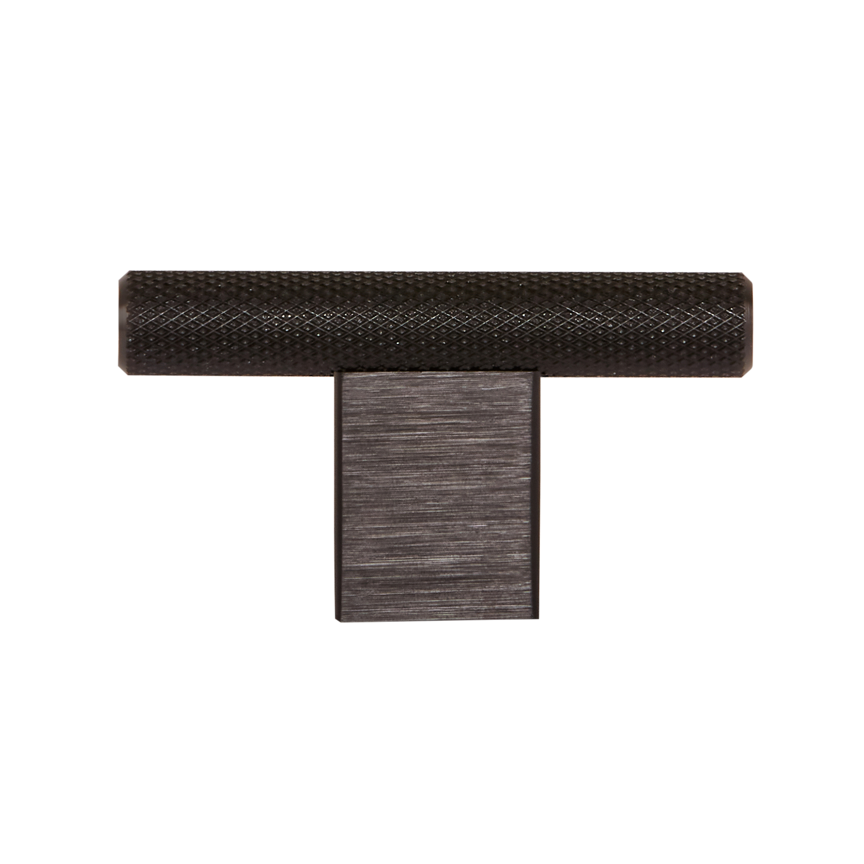 Momo Graf Knurled T Knob 60mm in Brushed Black (1)
