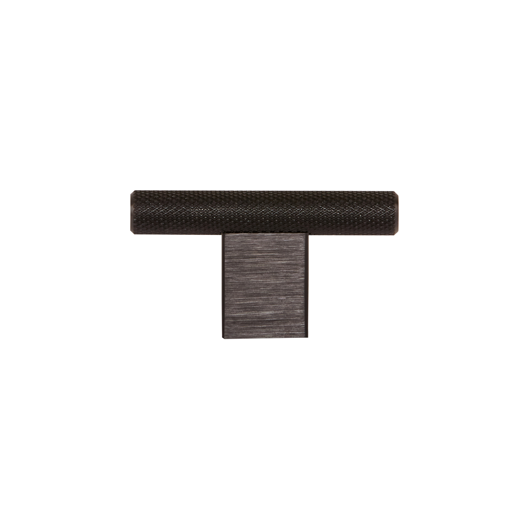 Momo Graf Knurled T Knob 60mm in Brushed Black (1)