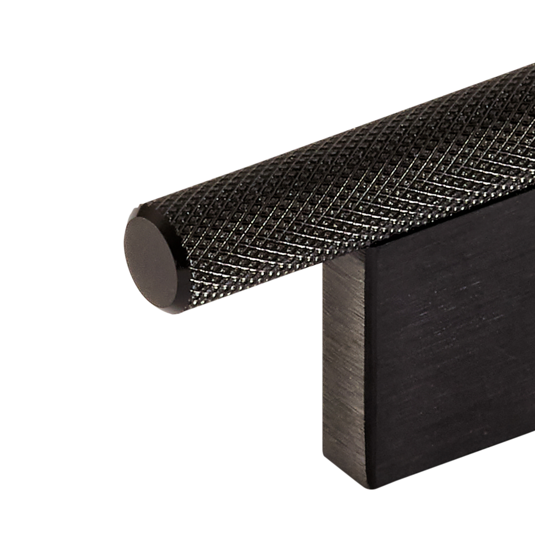 Momo Graf Knurled T Knob 60mm in Brushed Black (2)