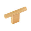 Momo Graf Knurled T Knob 60mm in Brushed Dark Brass