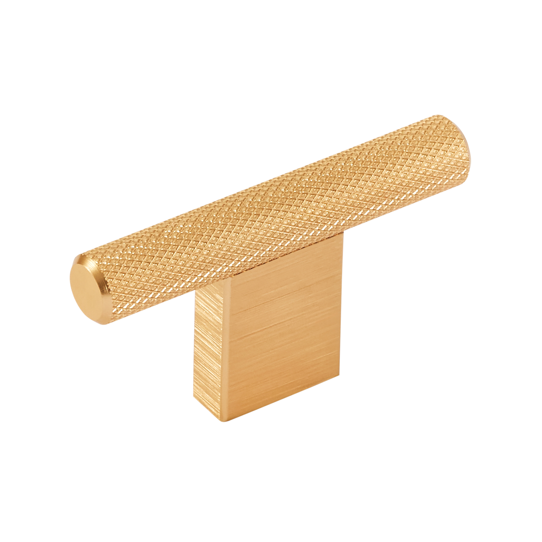 Momo Graf Knurled T Knob 60mm in Brushed Dark Brass