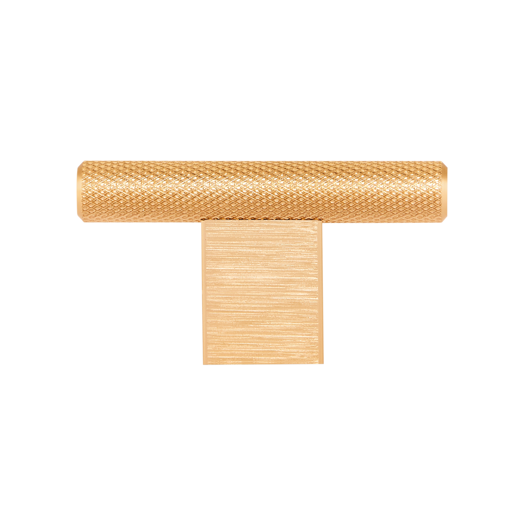 Momo Graf Knurled T Knob 60mm in Brushed Dark Brass (1)